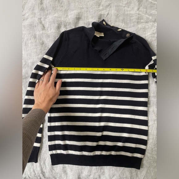 Sezane Jacob Jumper Navy Stripes size XXS - Picture 11 of 12